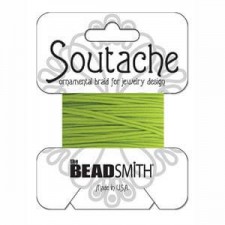 Beadsmith polyester soutache cord 3mm - Lime